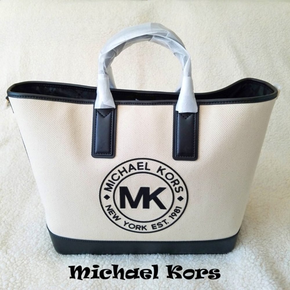 NWT Michael Kors Sport Large Cotton Tote Bag